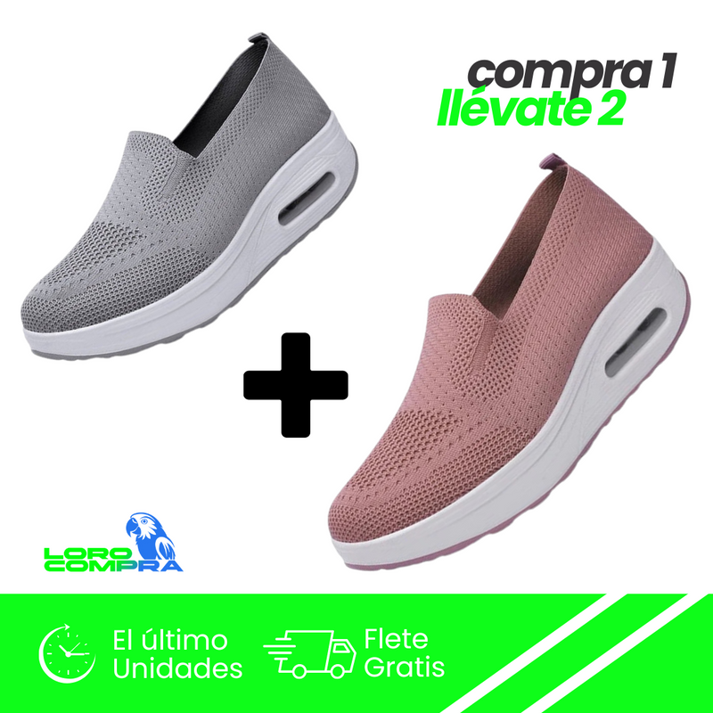 ¡Compra 1 y Lleva 2! Zapatillas Ortopédicas para Mujer, ¡La Comodidad que Mereces!