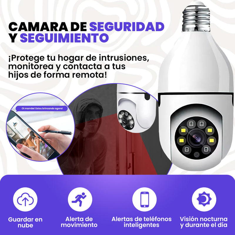 Cámara de Seguridad SecureVision Max 360° ¡Comprá 1 y Llevate 2!