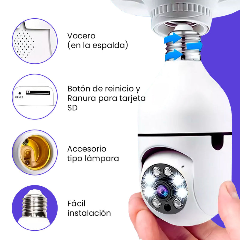 Cámara de Seguridad SecureVision Max 360° ¡Comprá 1 y Llevate 2!