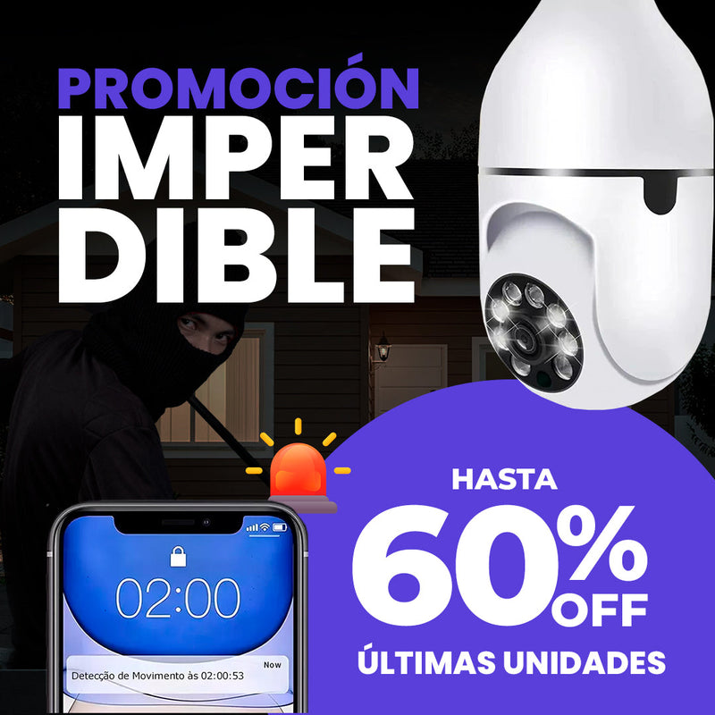 Cámara de Seguridad SecureVision Max 360° ¡Comprá 1 y Llevate 2!